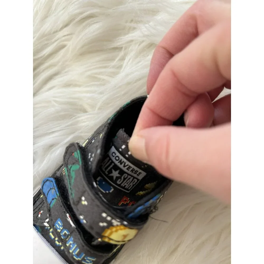 Converse Unisex-Baby Chuck Taylor All Star Low Top Sneaker Gamer Print 3